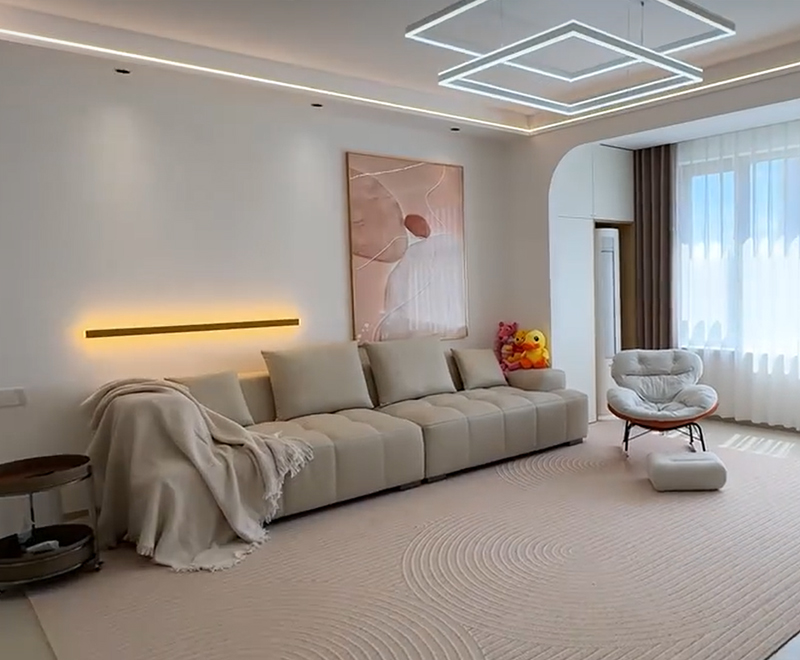 大慶·欣悅里138㎡原木奶油風(fēng)整裝修實(shí)景拍攝